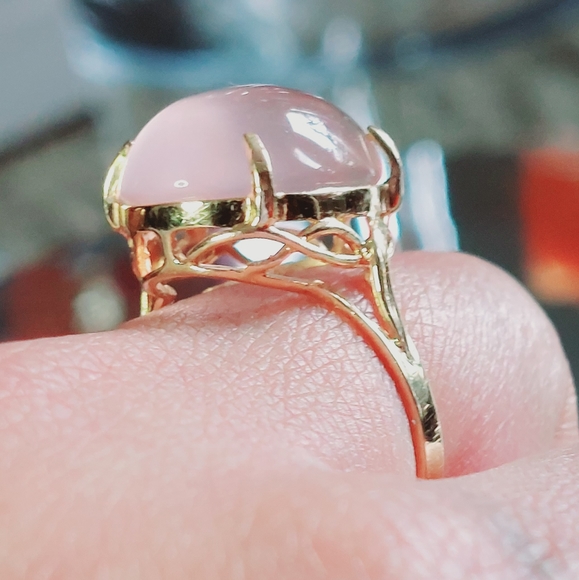 💯authentic rose quartz ring - Picture 2 of 5